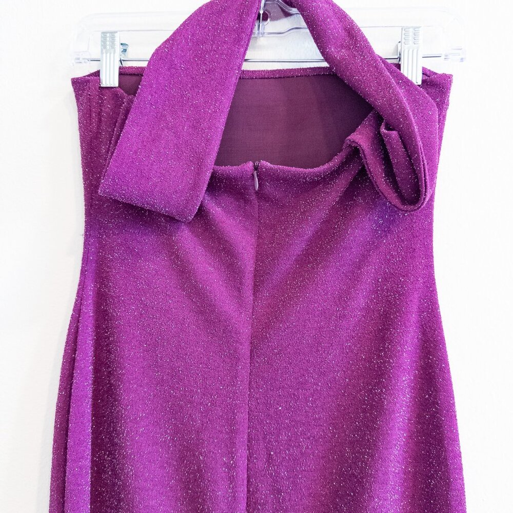 Delfi Collective Mica Maxi Halter Dress in Purple, Size Medium - Picture 9 of 12